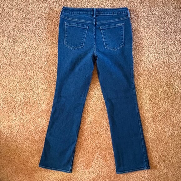 Eddie Bauer Slightly Curvy Bootcut Denim Jeans Size 12 Stretch Fit Medium Wash - Picture 4 of 11